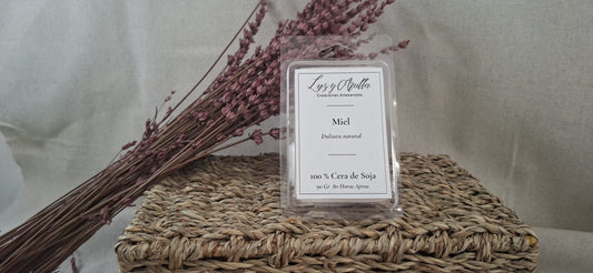 Detalle de wax melts de Miel