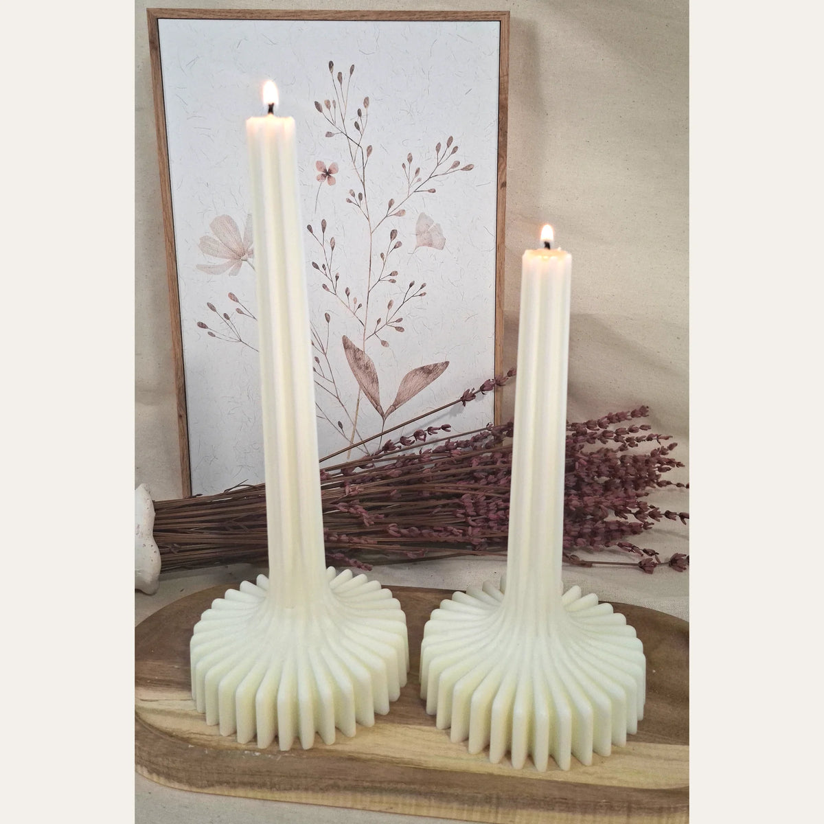 Vela decorativa Aura en ambiente del hogar