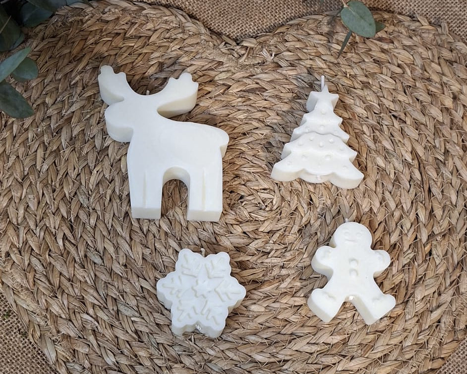 Pack 4 Velas Decorativas Navidad