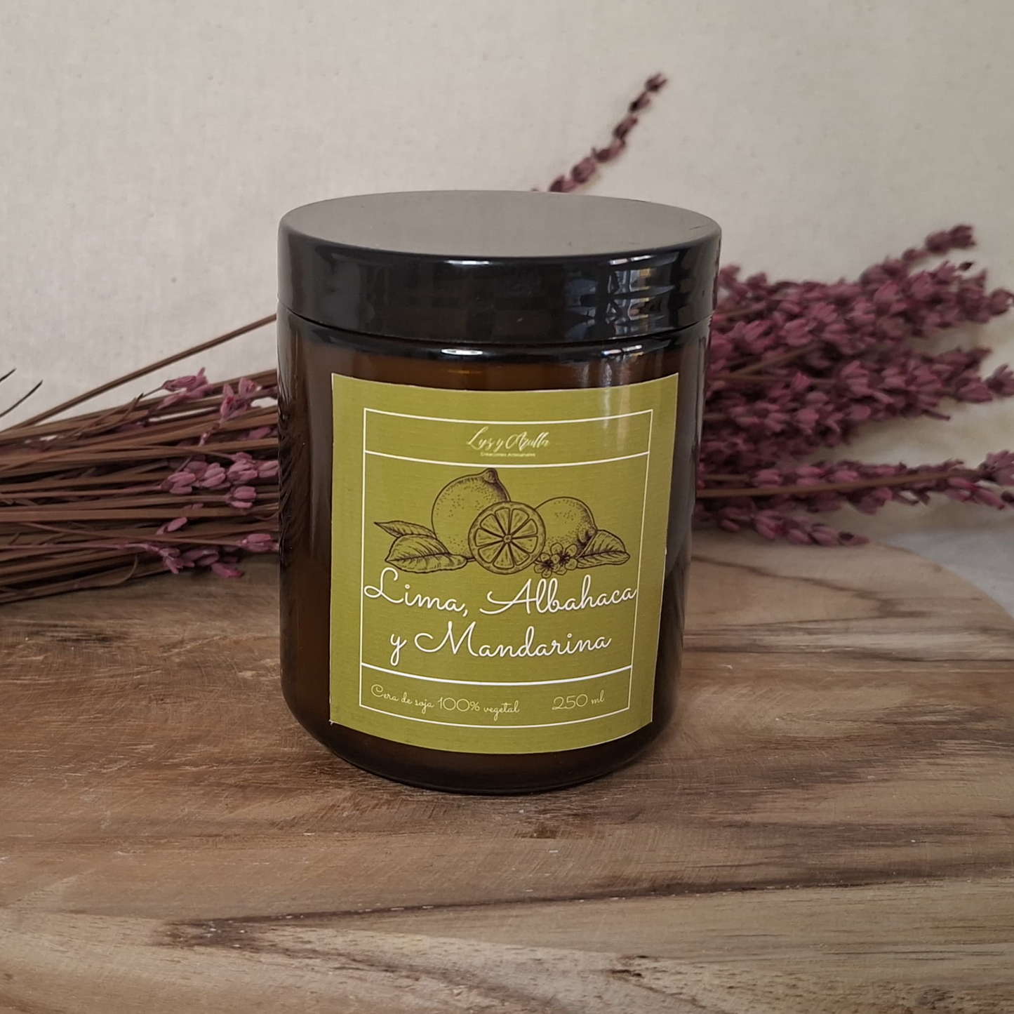 Vela de Lima, Albahaca y Mandarina
