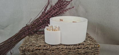 Vela aromática con cerillero